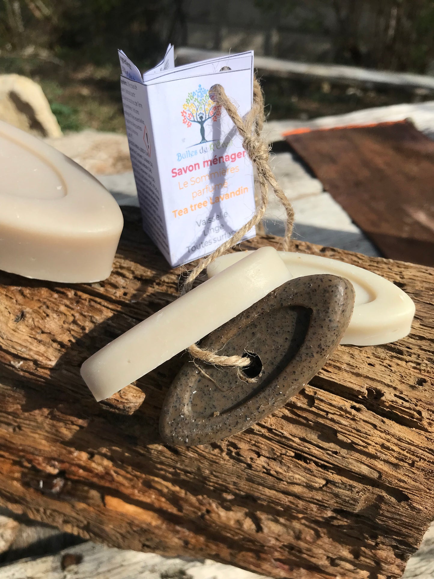 Lot de 2 mini savons ménagers