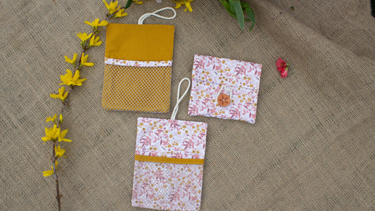 Pochette à savon réversible