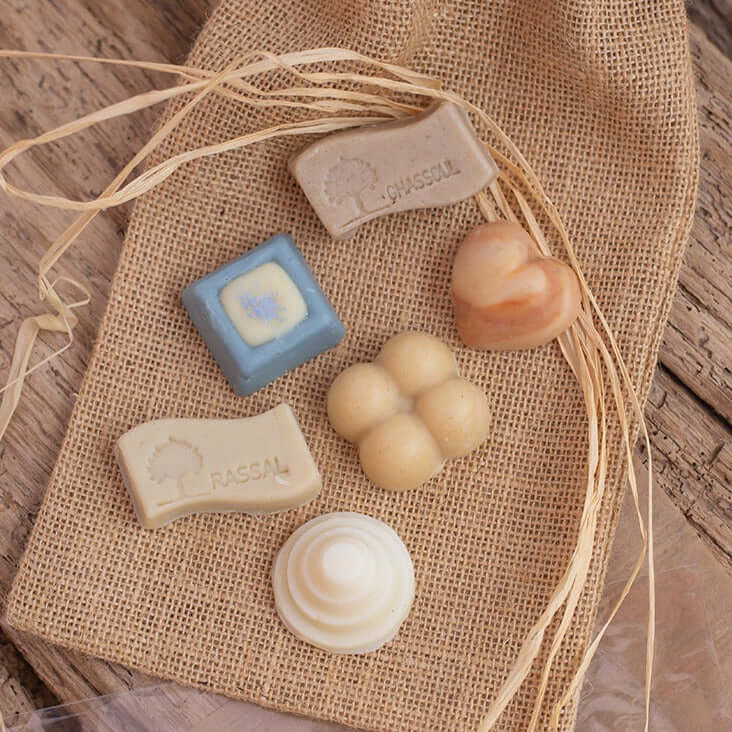 photo de savons miniatures créés par Bulles de R'Êveil